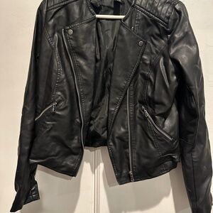 Black Women's Leather Jacket